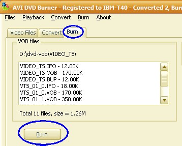 Screen Shot #2 of DVD Burner